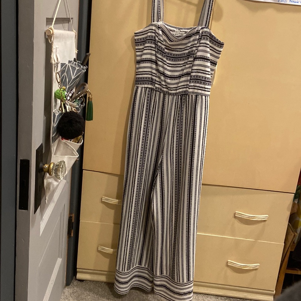 Patterned long romper